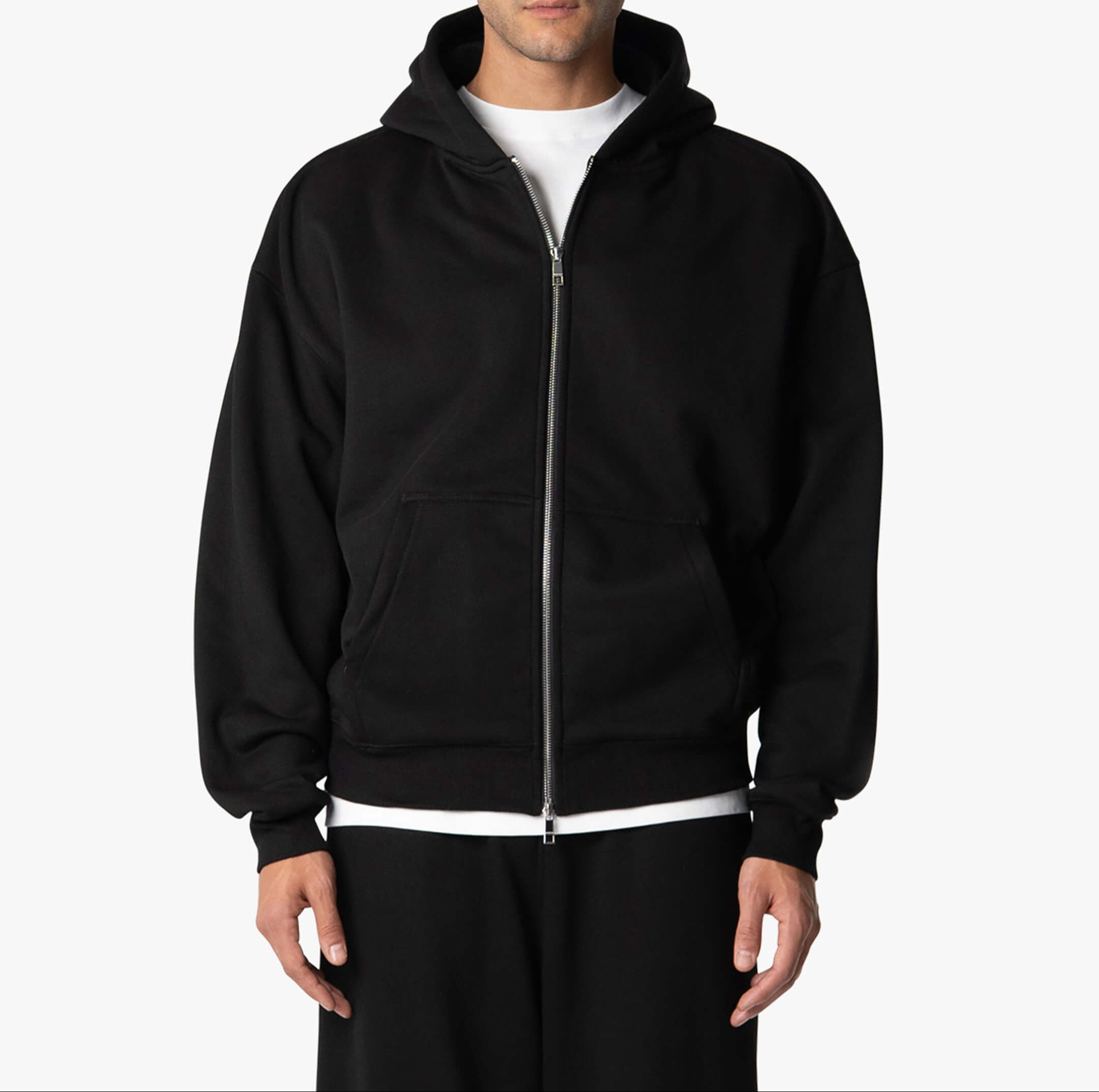 Premium Zip-Up Hoodie for Men – Oversized Fit & Everyday Comfort