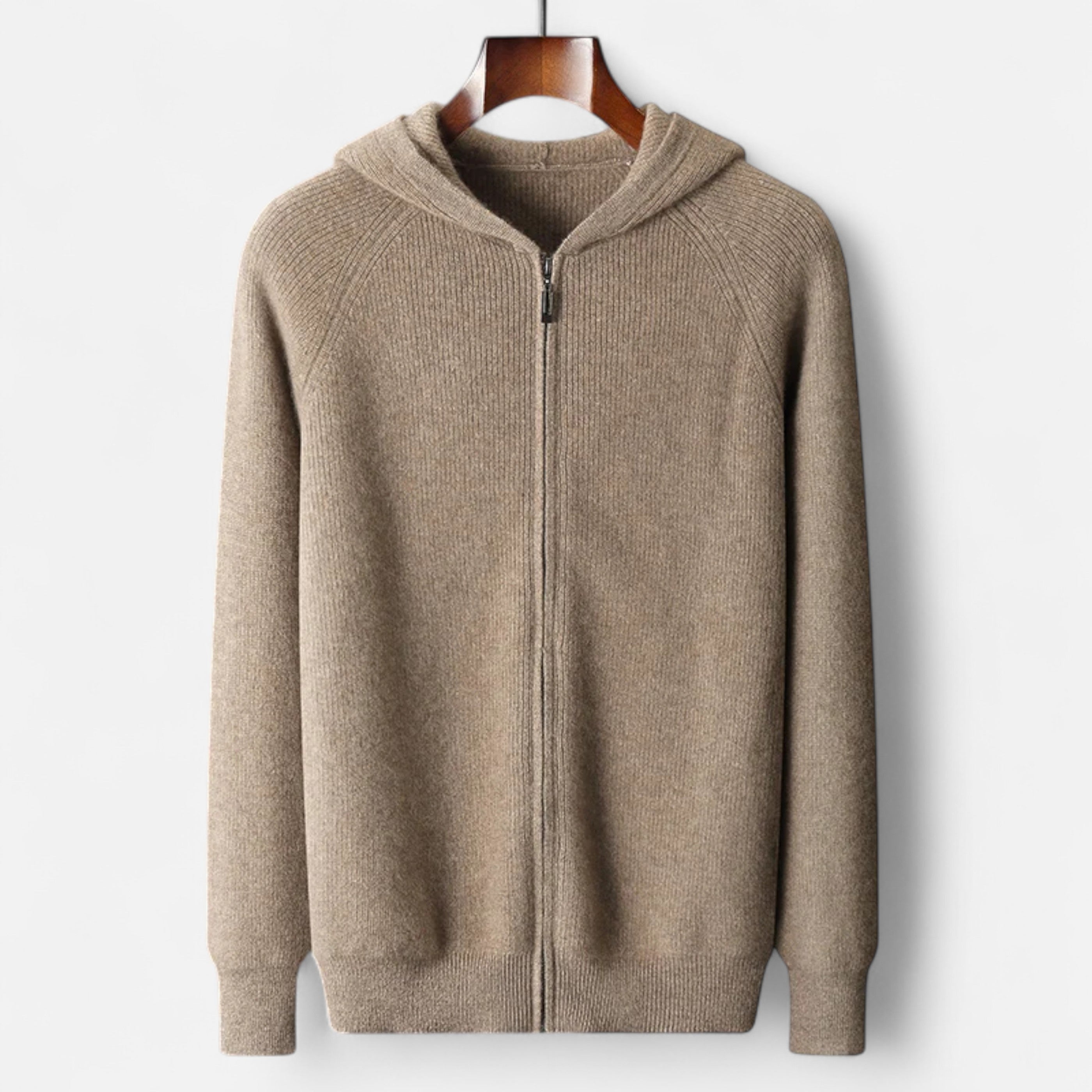 Men’s Premium Knit Zip Hoodie – Soft Comfort & Minimalist Style