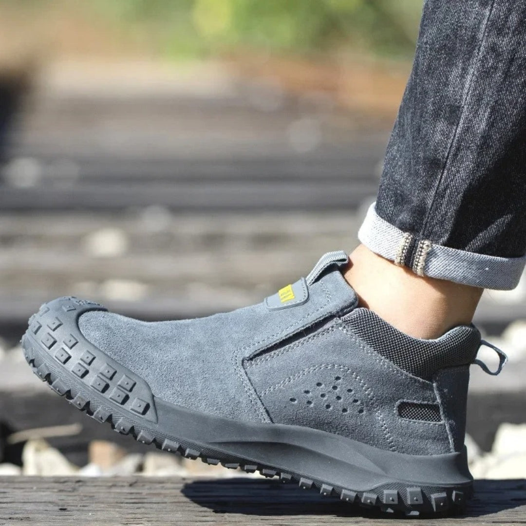 All-Terrain Slip-On Work Boots – Anti-Slip & Shock-Absorb