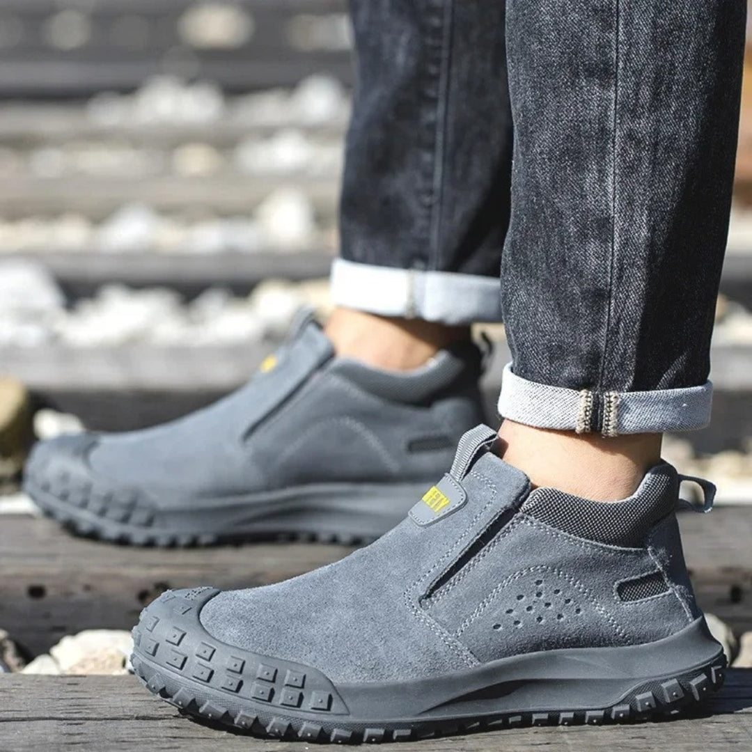 All-Terrain Slip-On Work Boots – Anti-Slip & Shock-Absorb