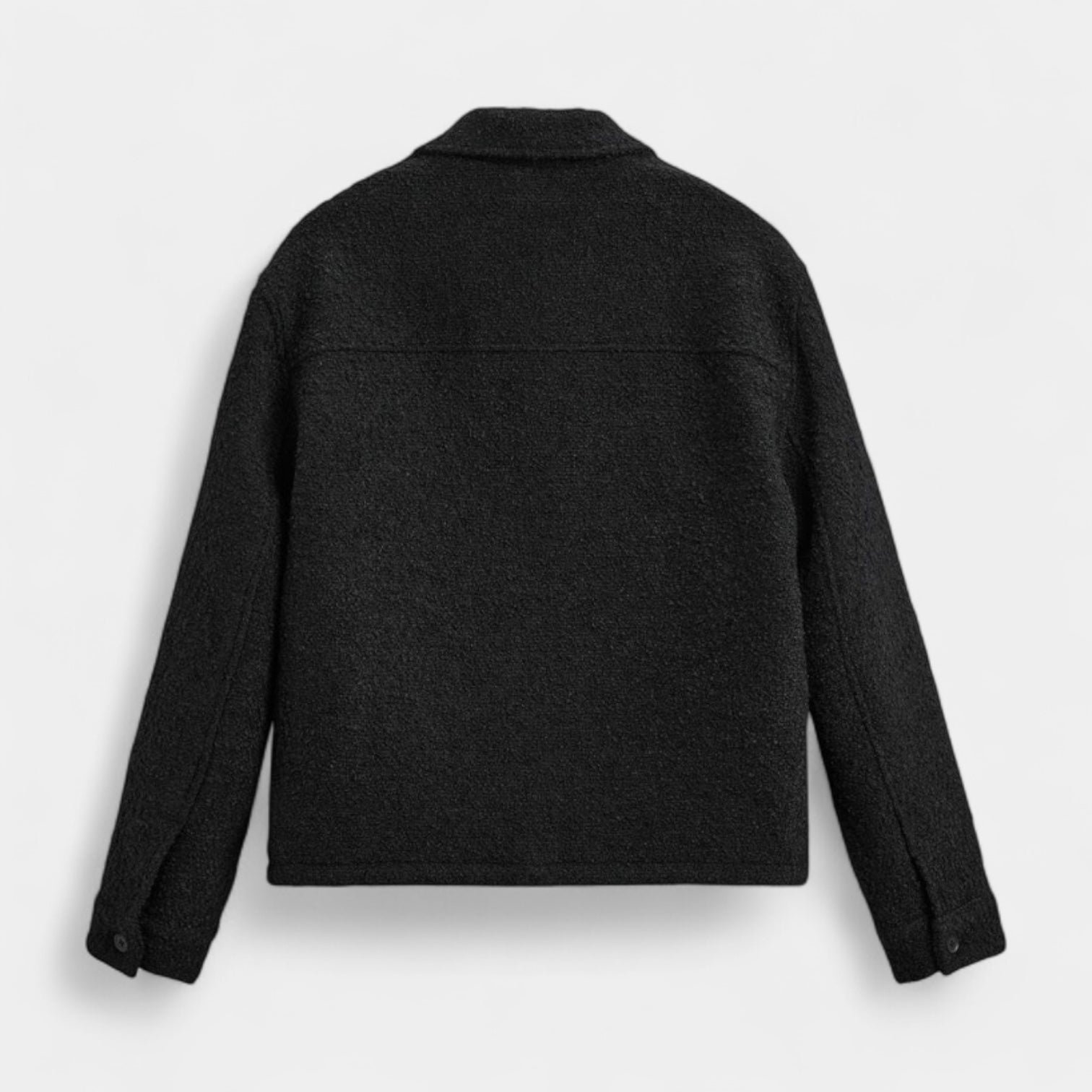 Men’s Textured Wool Overshirt – Soft, Warm & Modern Minimalist