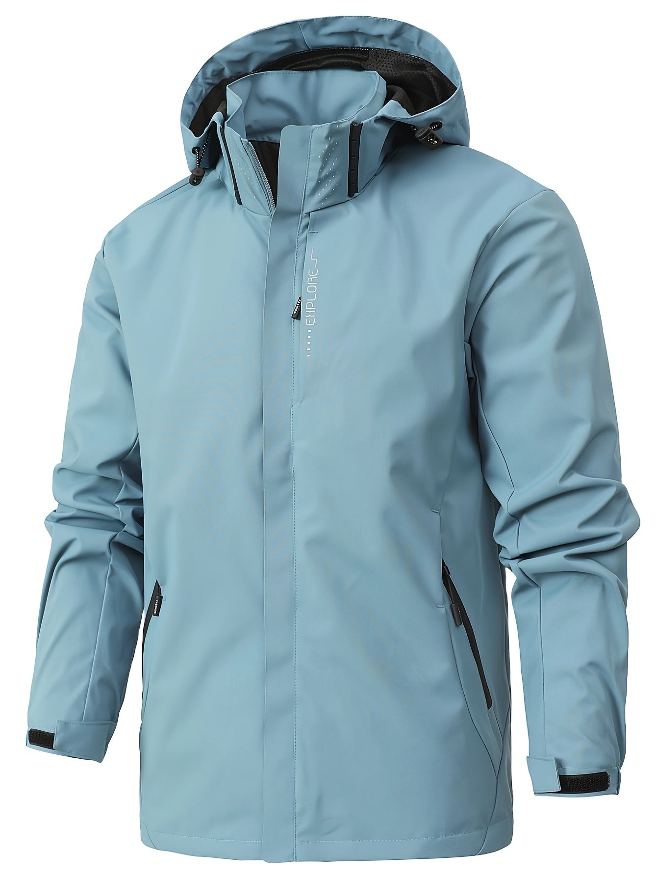 Men’s Waterproof Tech Jacket – Windproof Outdoor Shell with Modern Fit