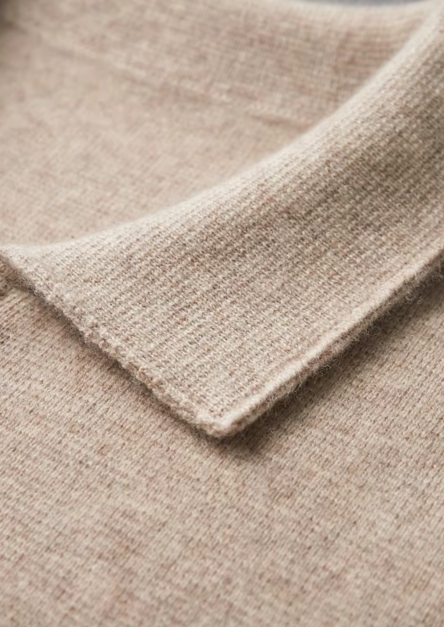 Men’s Zip-Up Knitted Cardigan – Soft Wool Blend with Classic Collar