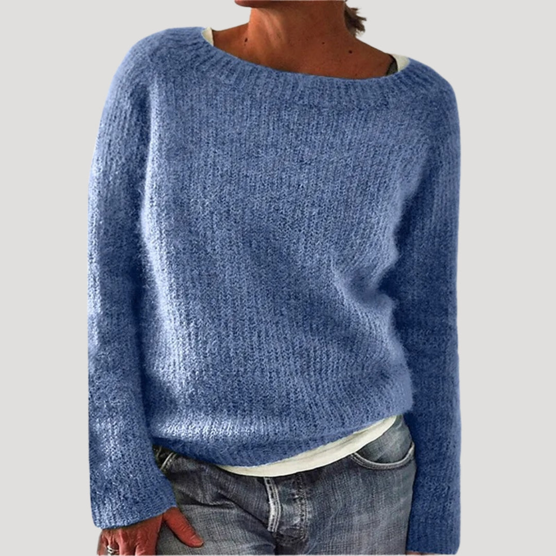 Women’s Soft Knit Relaxed Fit Sweater – Cozy Minimal Style