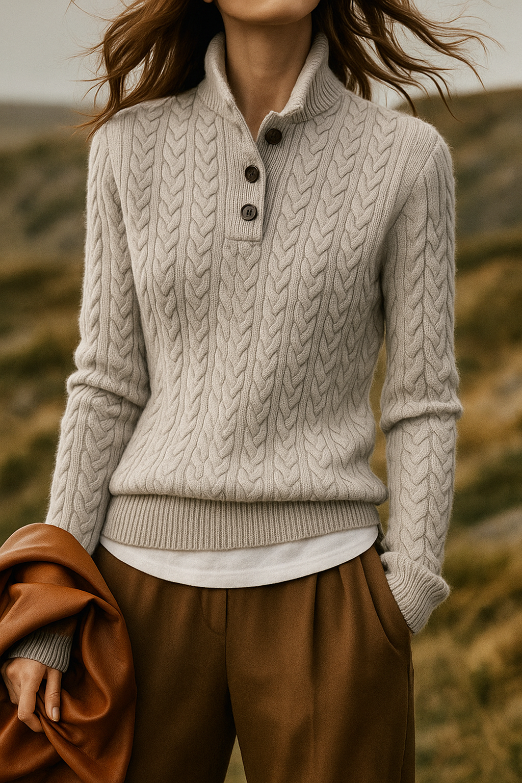 Cashmere Cable Knit Sweater
