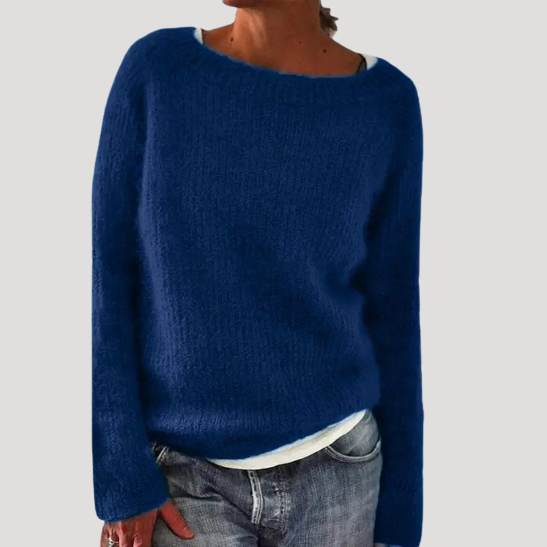 Women’s Soft Knit Relaxed Fit Sweater – Cozy Minimal Style