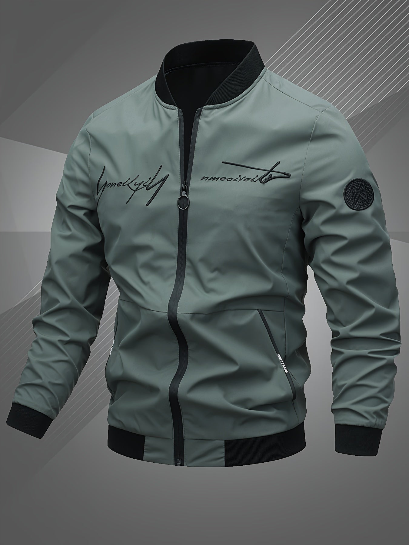 Men’s Signature Street Bomber – Modern Lightweight Jacket