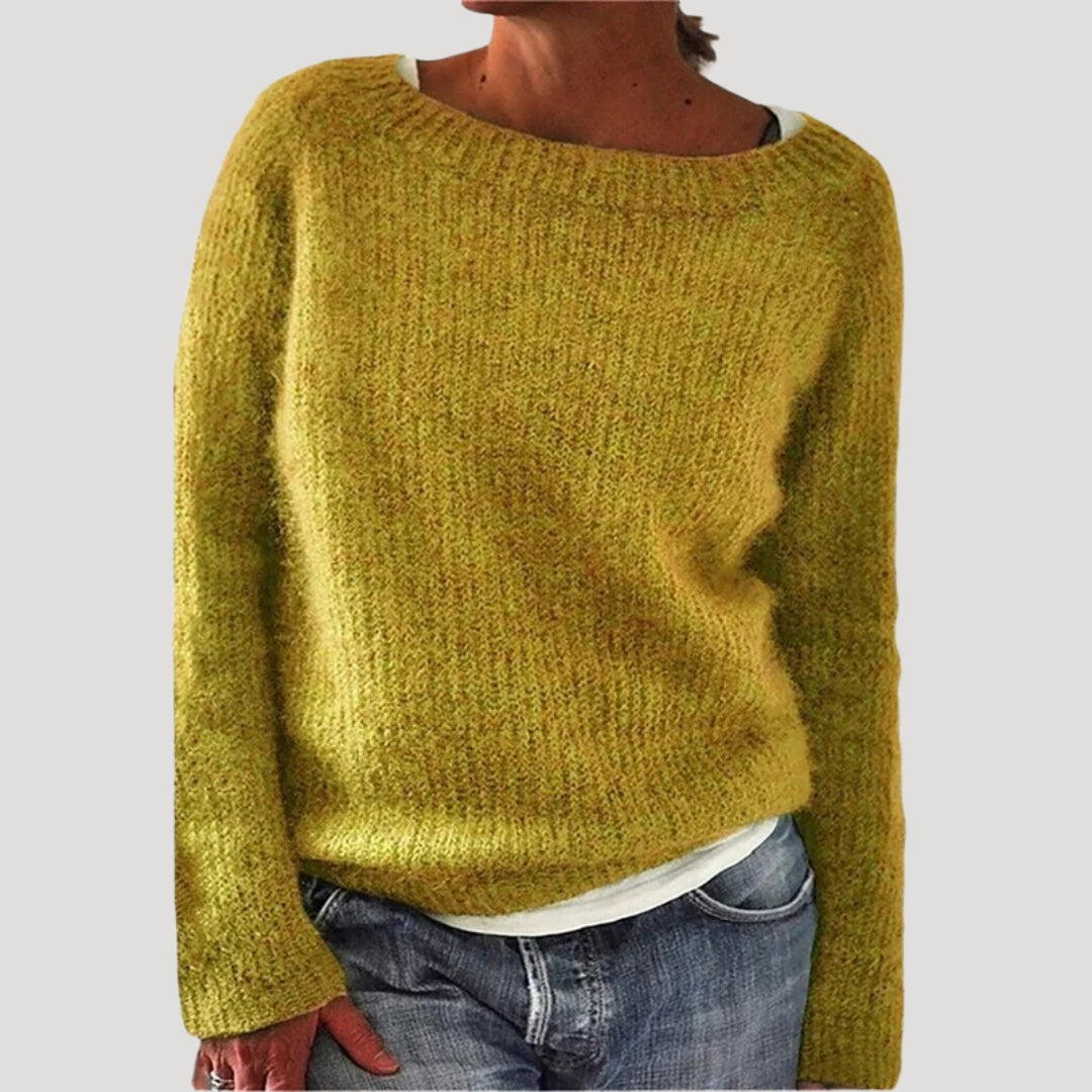Women’s Soft Knit Relaxed Fit Sweater – Cozy Minimal Style