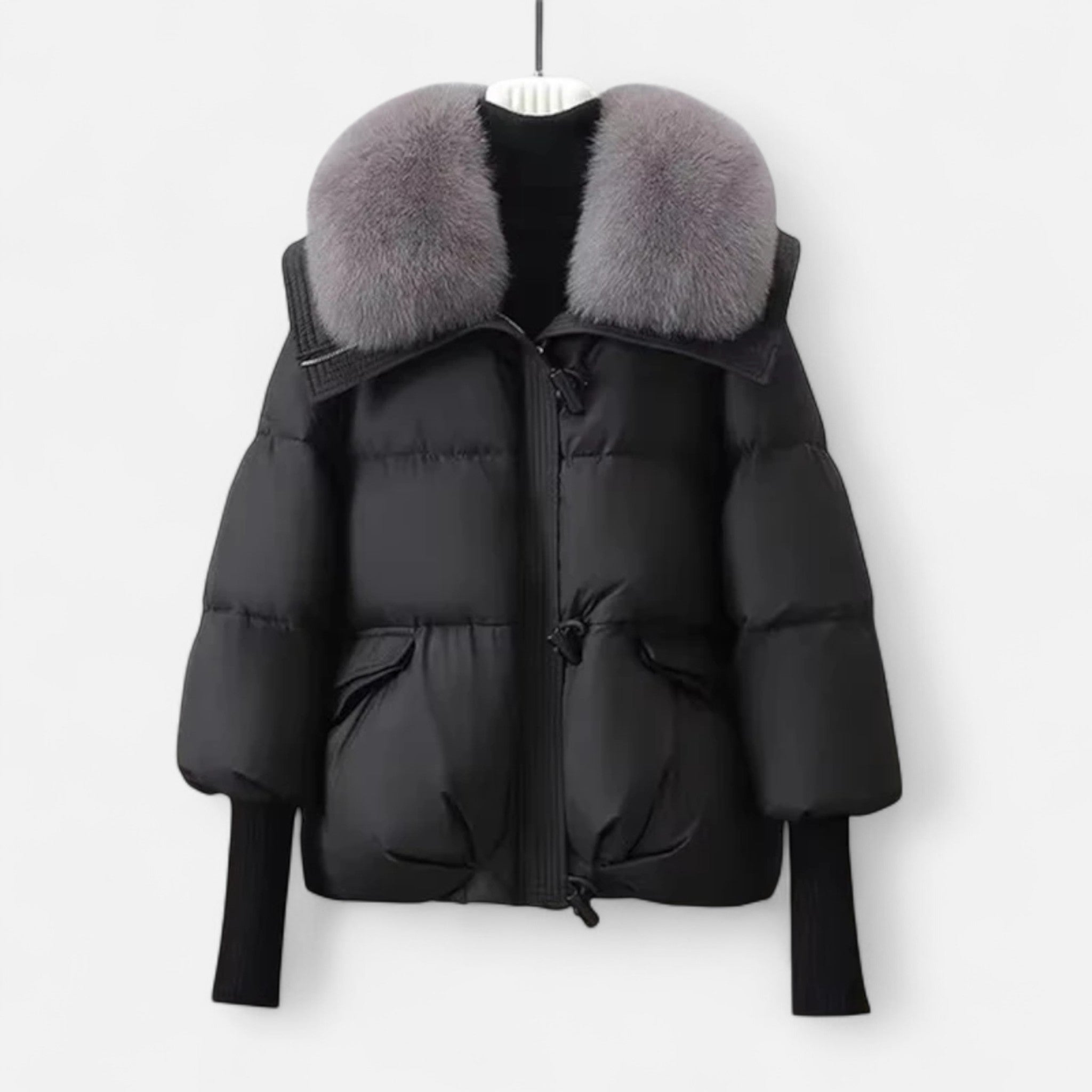 Premium Puffer Jacket with Luxurious Faux Fur Collar – Ultra Warm & Elegant