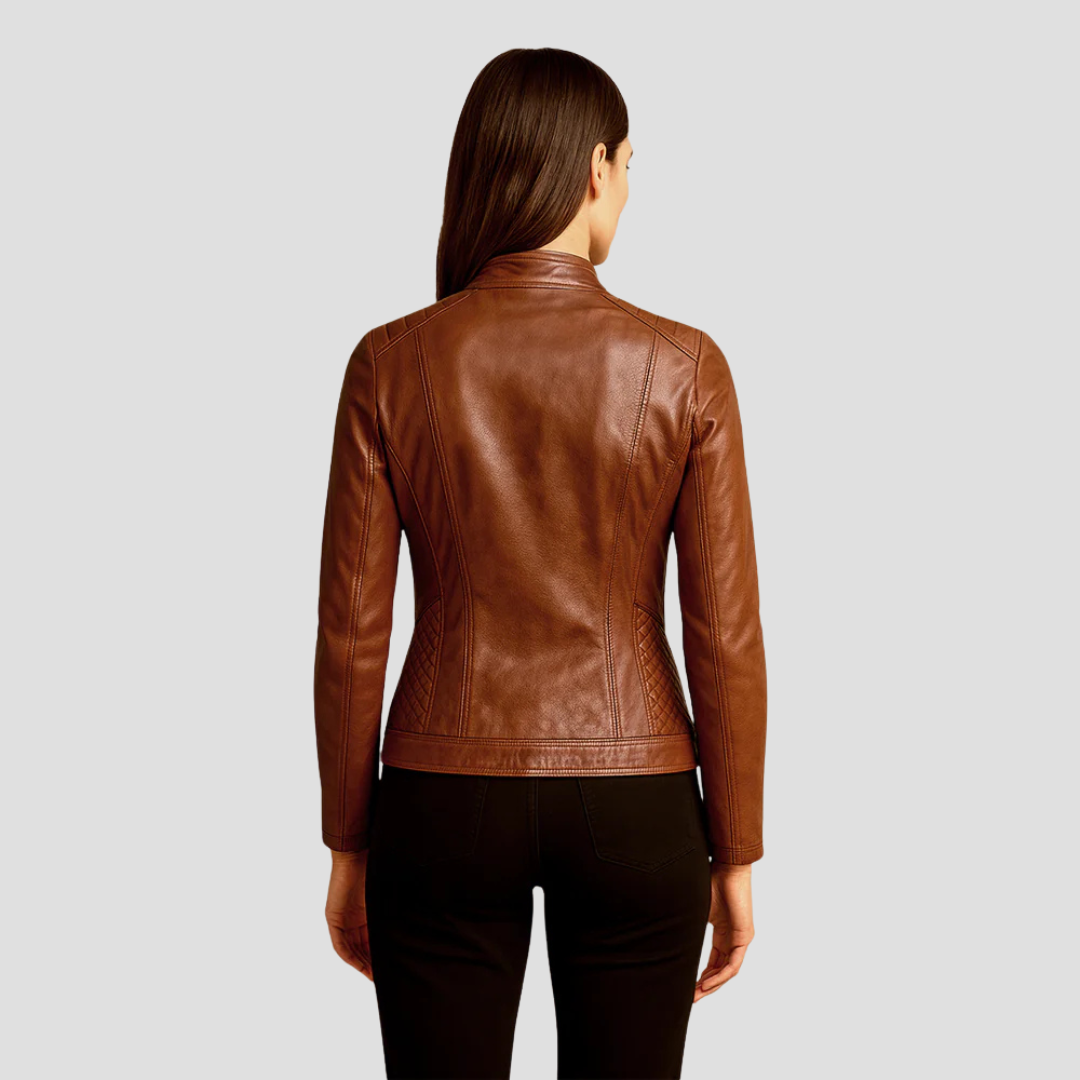 Isabelle | Quilted Leather Jacket