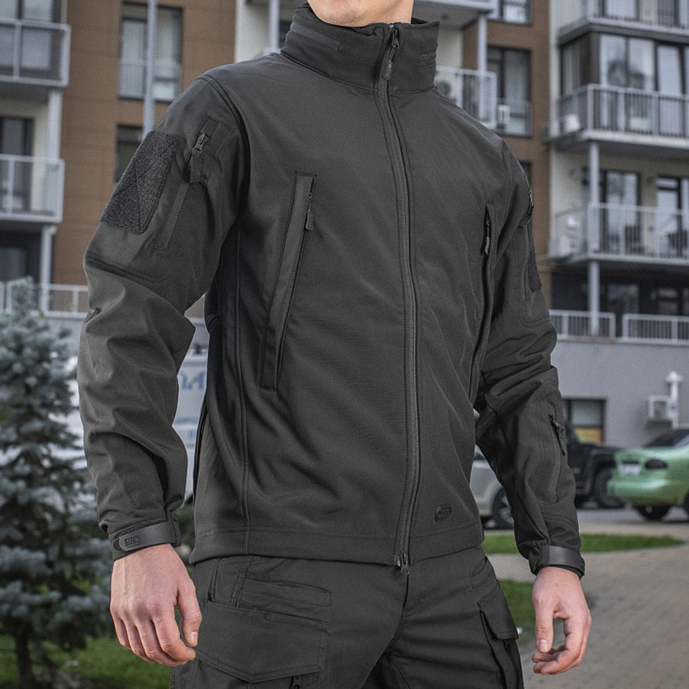 Men’s Tactical Softshell Hooded Jacket – Waterproof, Windproof & Thermal Lined