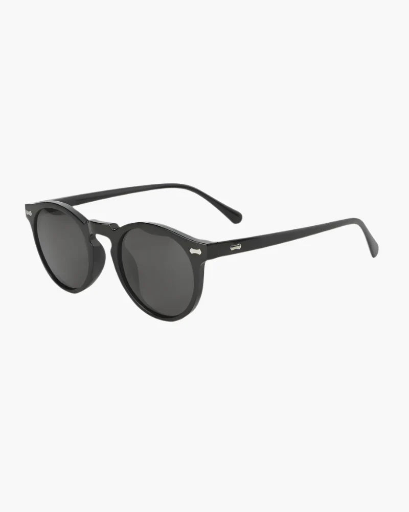Men’s Round Transparent Frame Sunglasses – Classic UV400 Protection