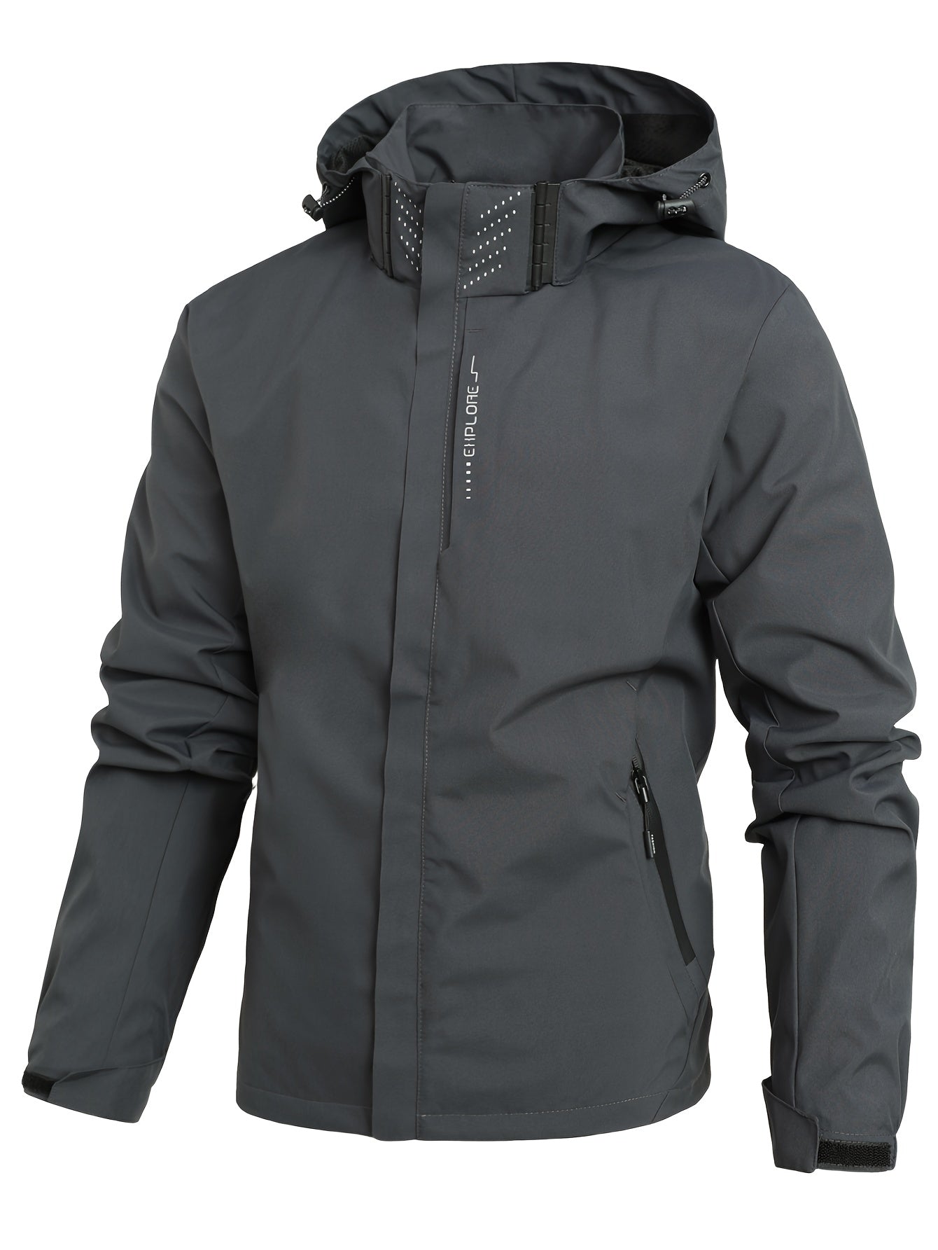 Men’s Waterproof Tech Jacket – Windproof Outdoor Shell with Modern Fit