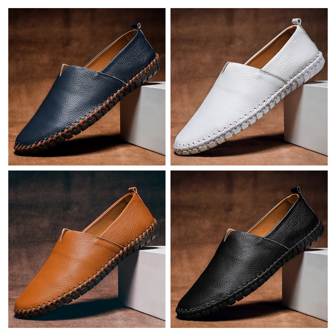 Men’s Minimalist Leather Loafers – Modern Comfort & Sleek Design