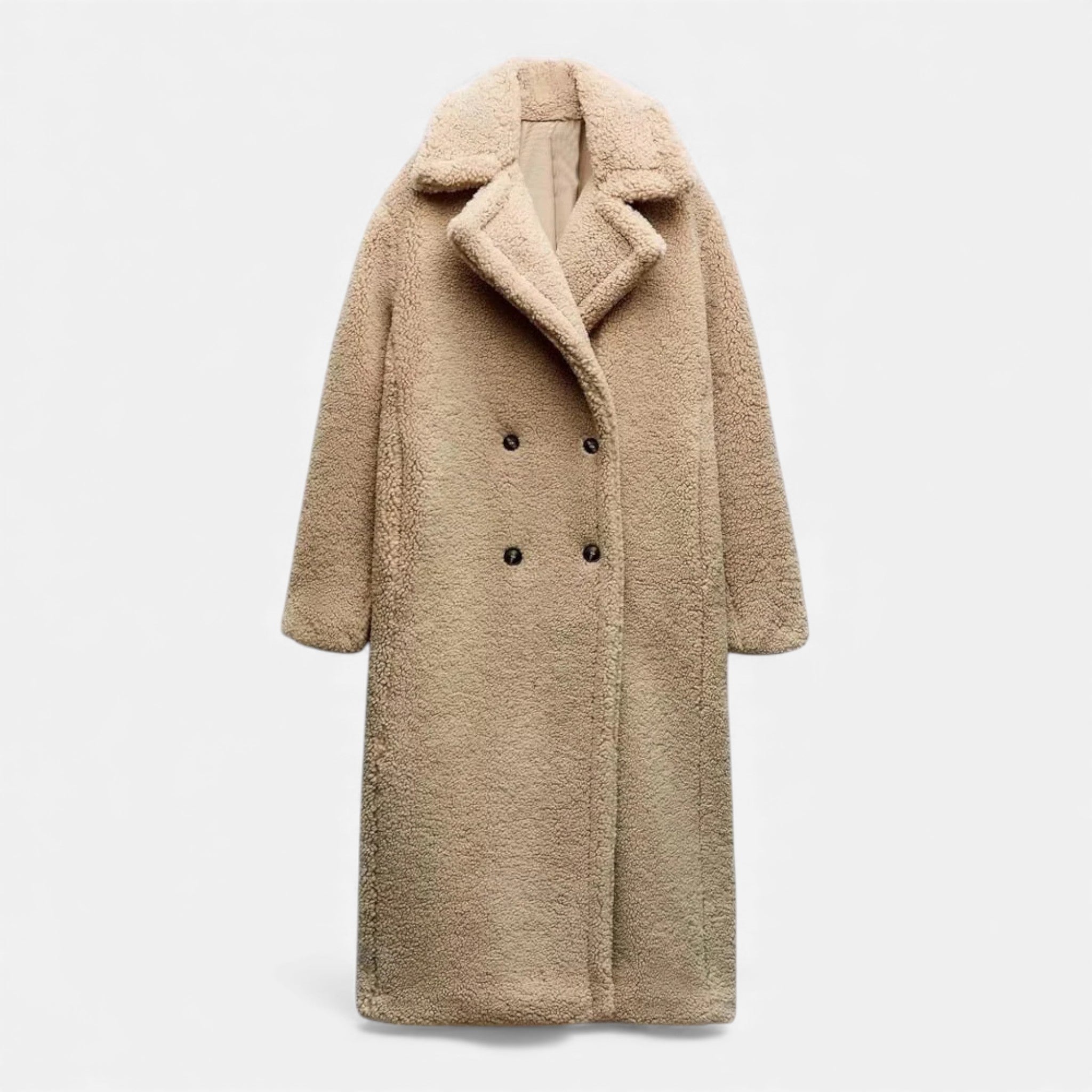 Maison Dresson| Women’s Long Double-Breasted Teddy Coat
