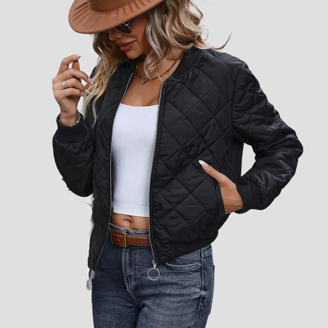 Calista | Quilted Bomber Jacket
