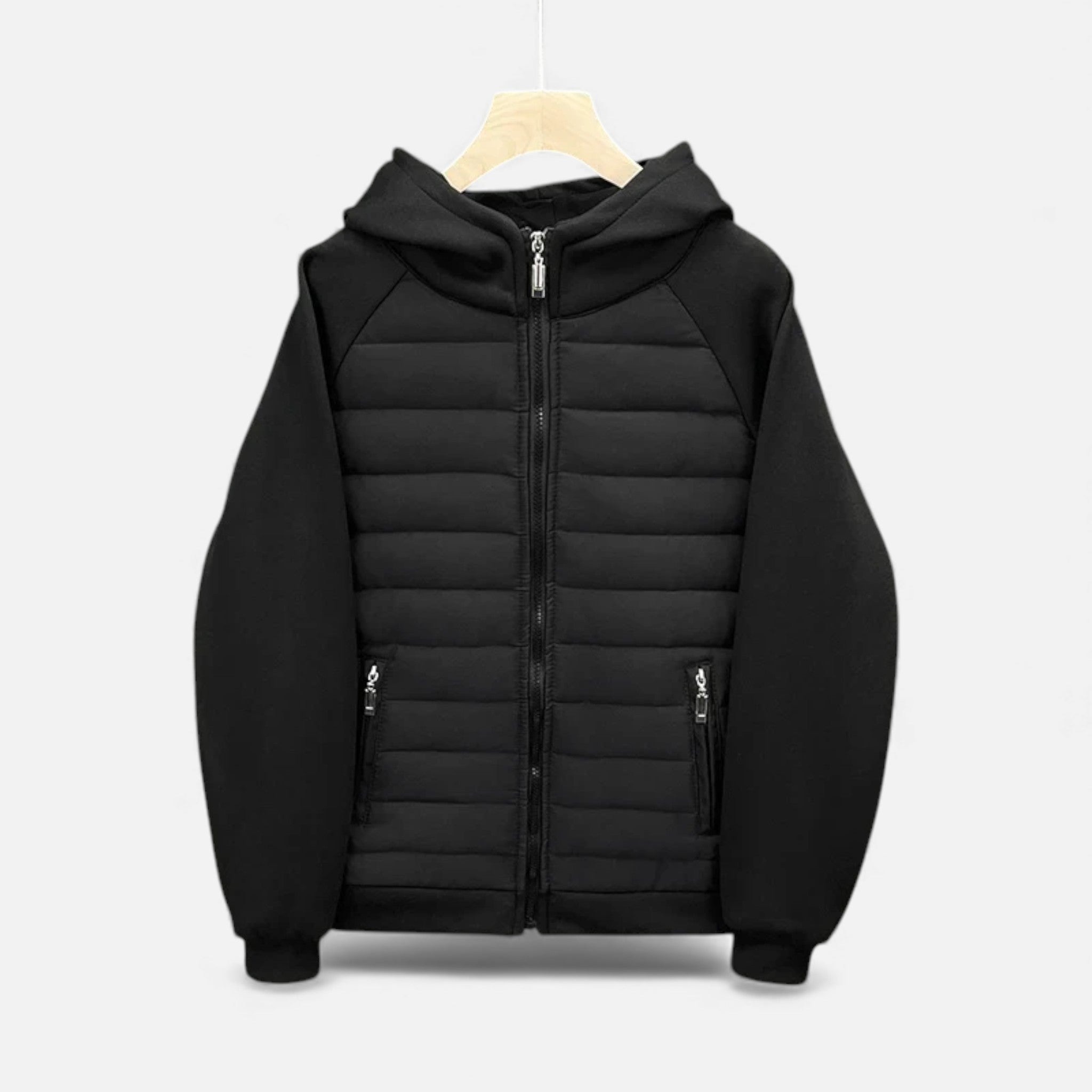 Men’s Hybrid Puffer Hoodie – Lightweight, Warm & Everyday Comfort