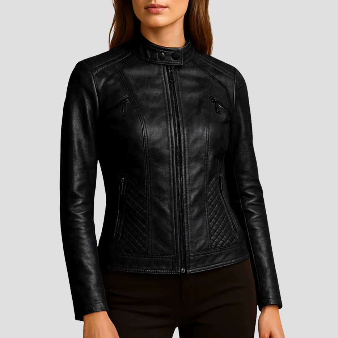 Isabelle | Quilted Leather Jacket