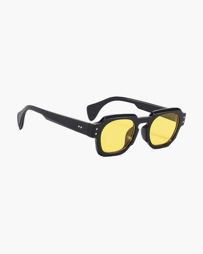 Men’s Square Retro Sunglasses – Bold Vintage Frame with UV400 Lenses