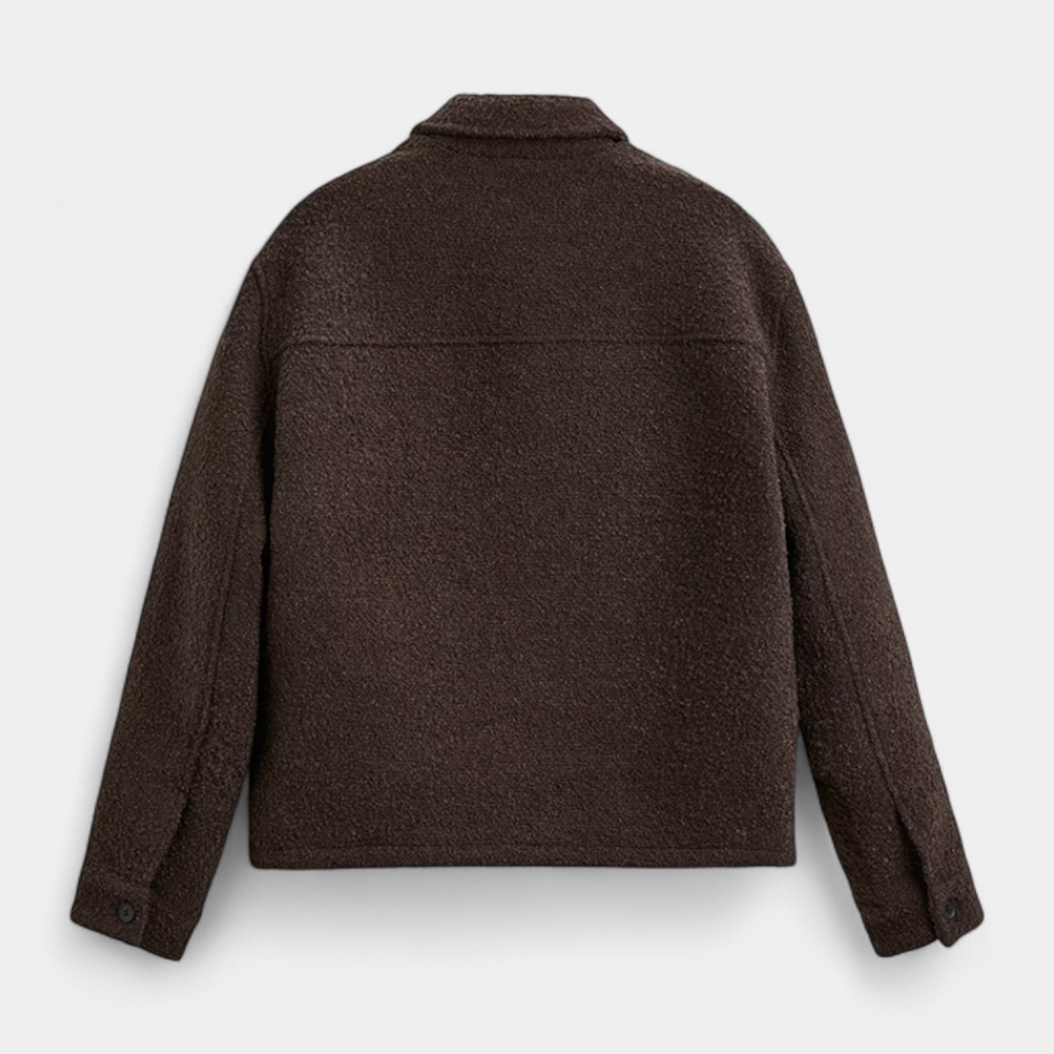Men’s Textured Wool Overshirt – Soft, Warm & Modern Minimalist