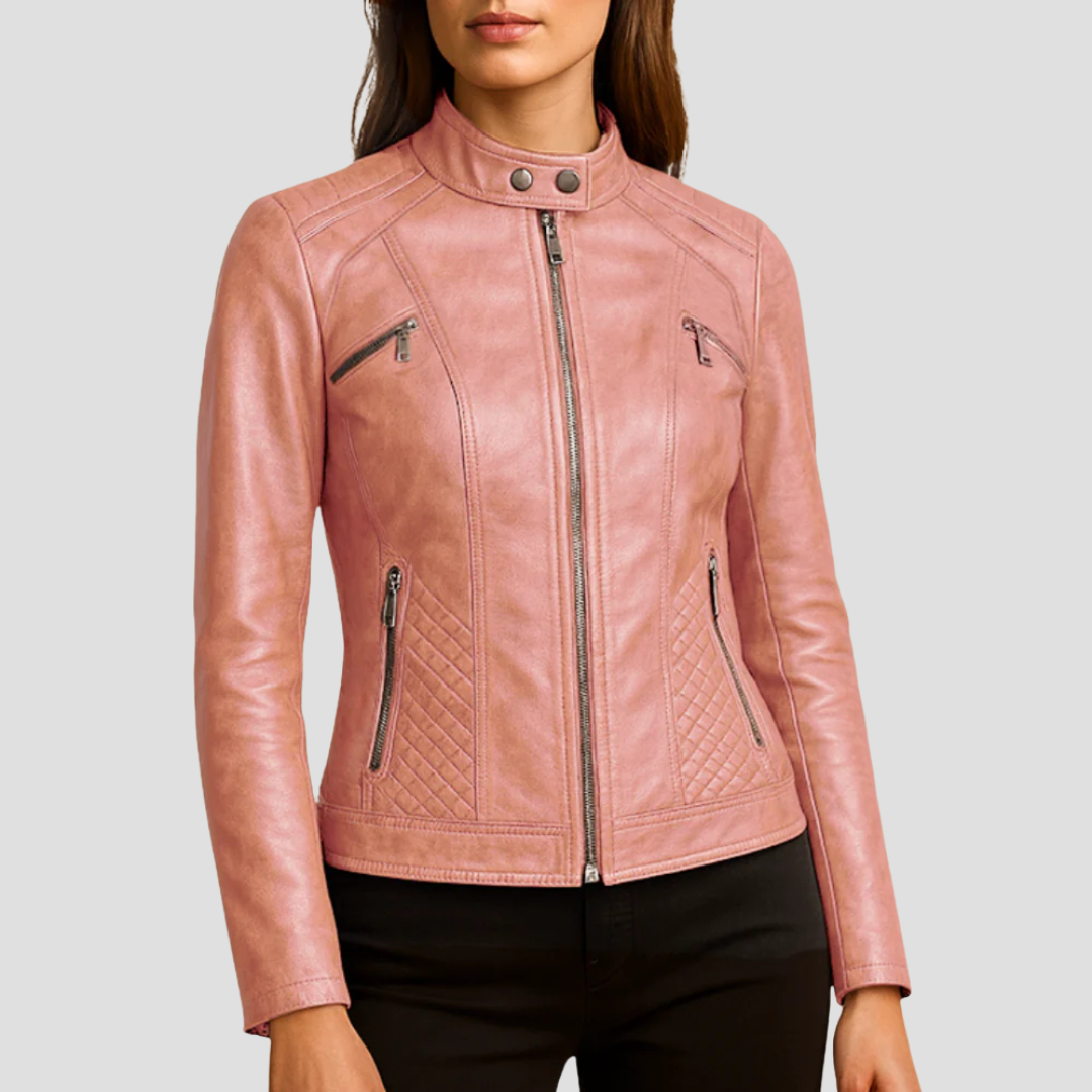 Isabelle | Quilted Leather Jacket