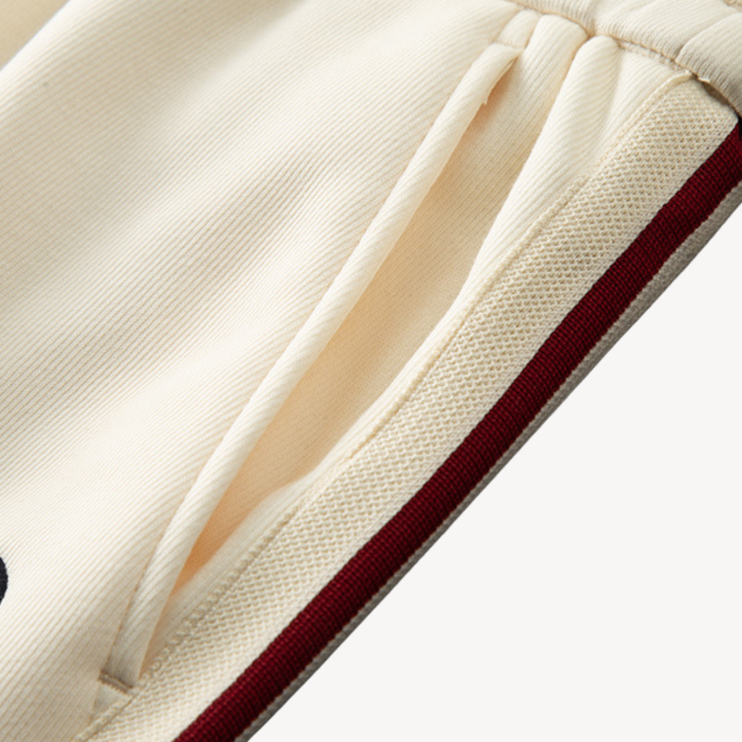 Men’s Premium Retro Stripe Half-Zip Tracksuit – Navy