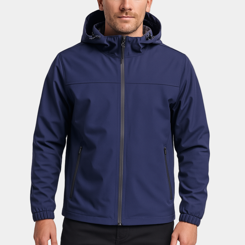 Men’s Softshell Hooded Jacket – Water-Resistant, Windproof & Everyday Performance