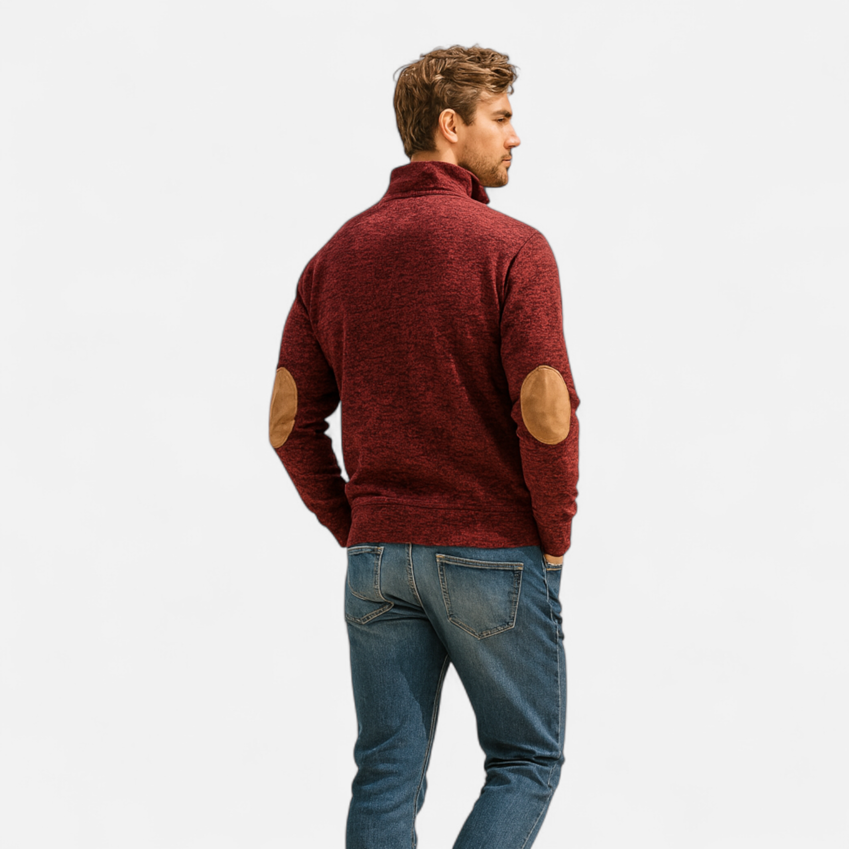 Heritage Quarter-Button Knit Sweater – Warm Rustic Style