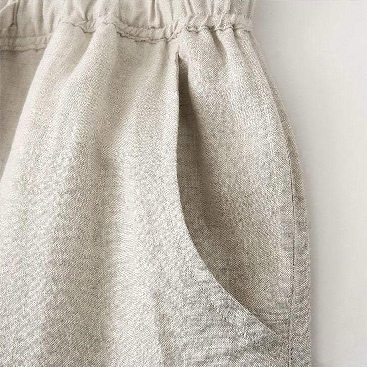 Relaxed Linen Drawstring Trousers – Effortless Comfort
