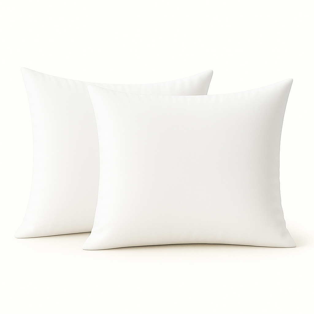 Zijde kussensloop in zuiver wit, luxe en tijdloos.