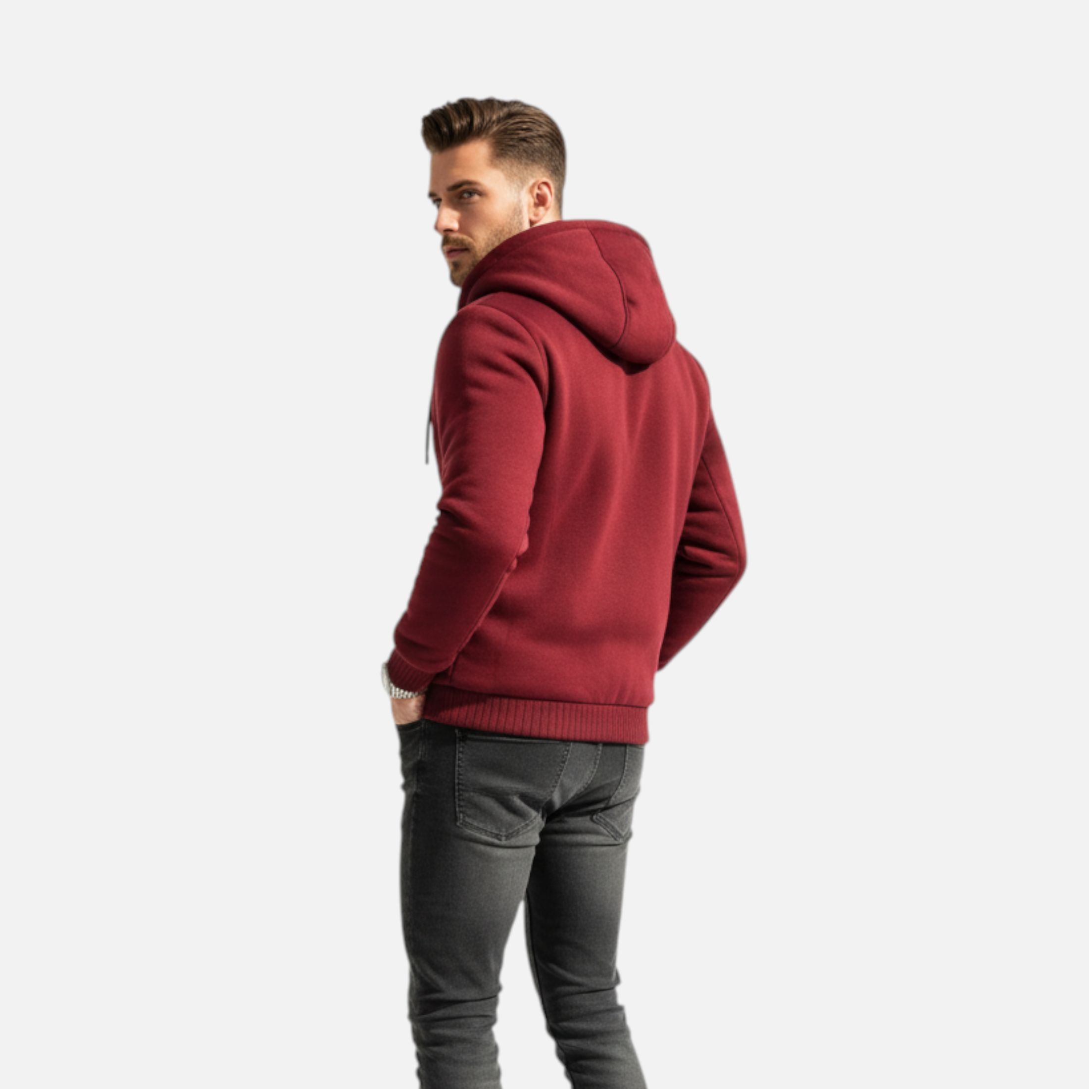 Men’s Ultra-Warm Sherpa Fleece Hoodie – Thick, Soft & Winter Ready