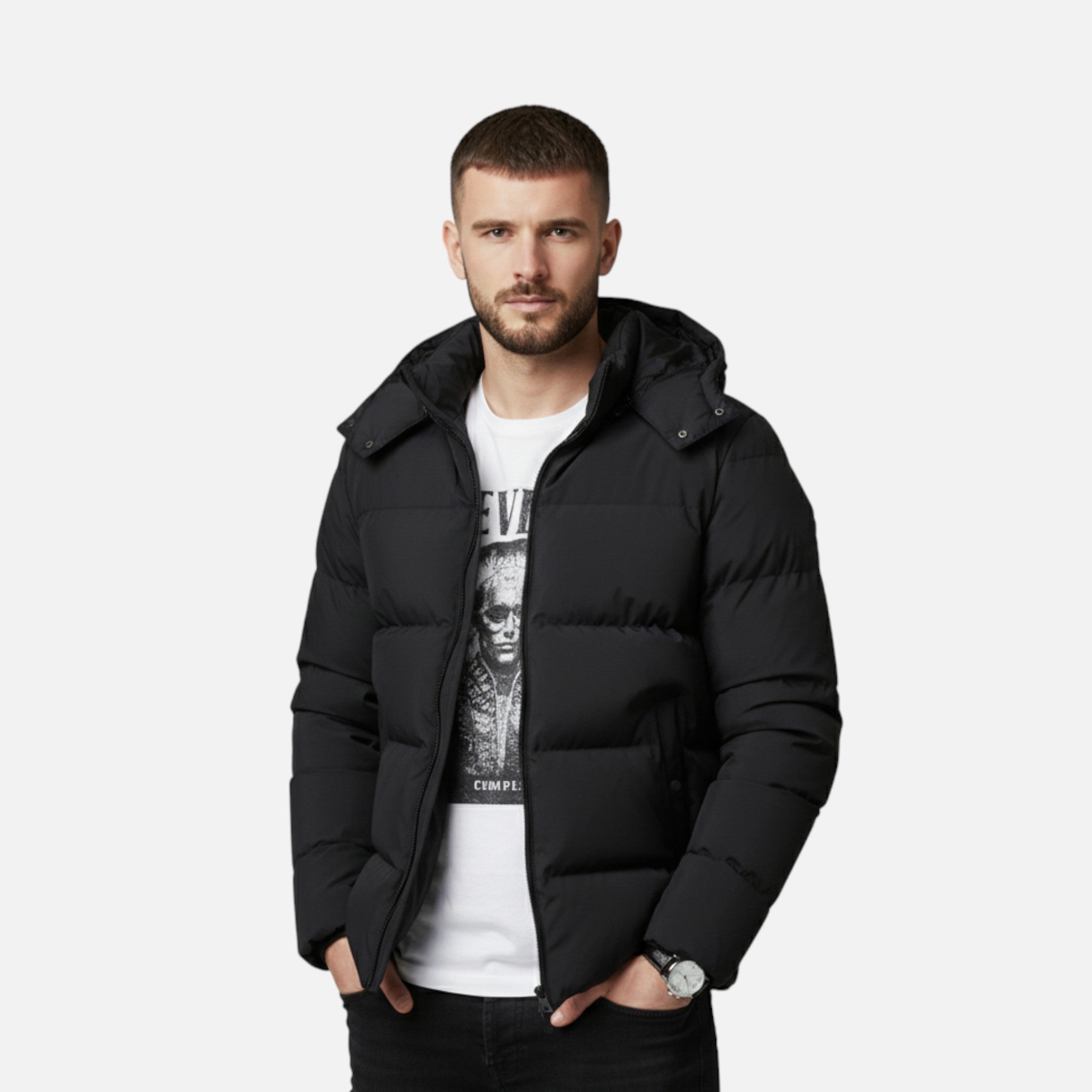 Maison Dresson | Men’s Hooded Puffer Jacket – Timeless Cold Weather Layer