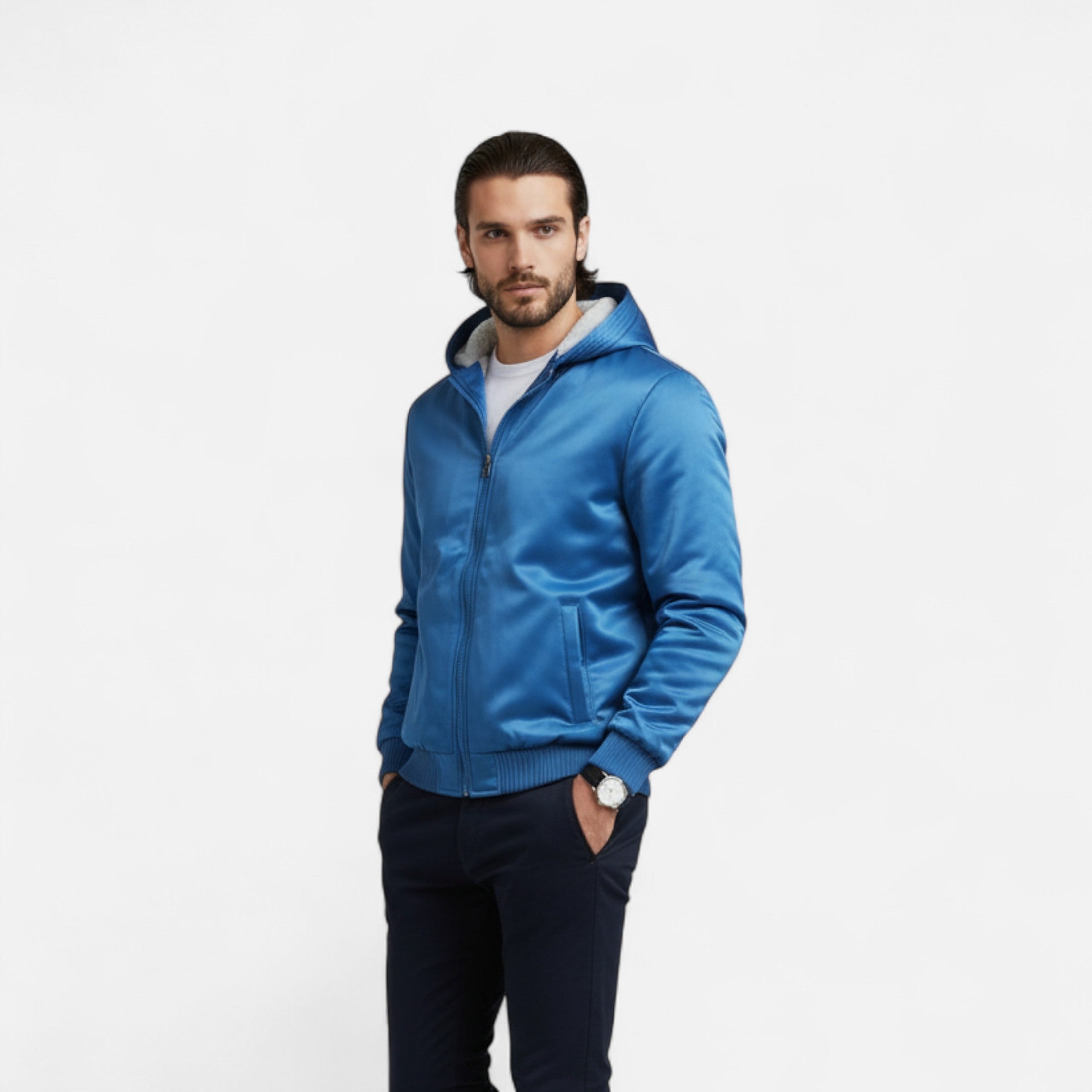 Dorevelle | Men’s Winter Jacket – Fleece-Lined Hooded Elegance