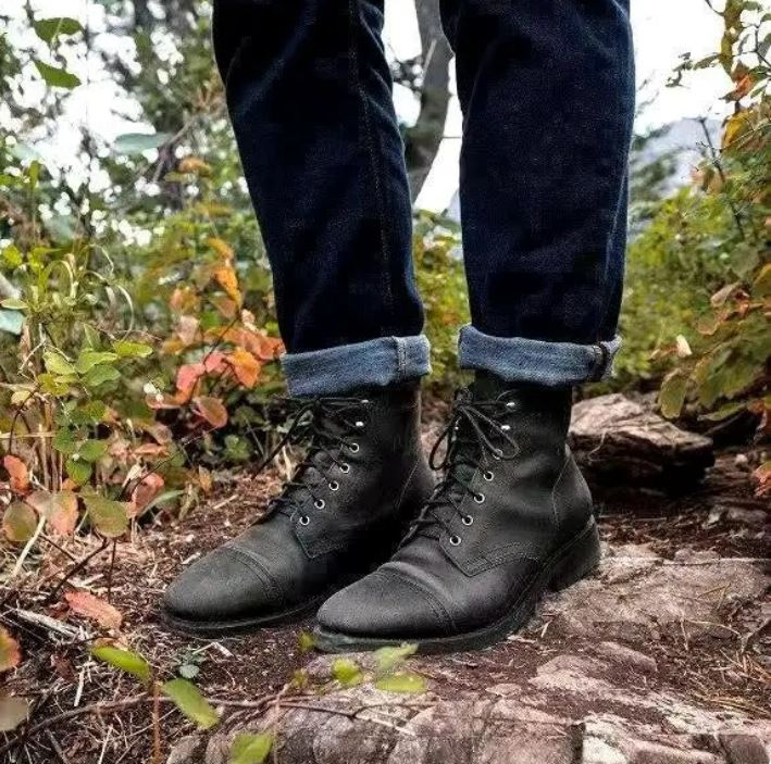 Men’s Premium Leather Ankle Boots – Classic Design & Everyday Durability