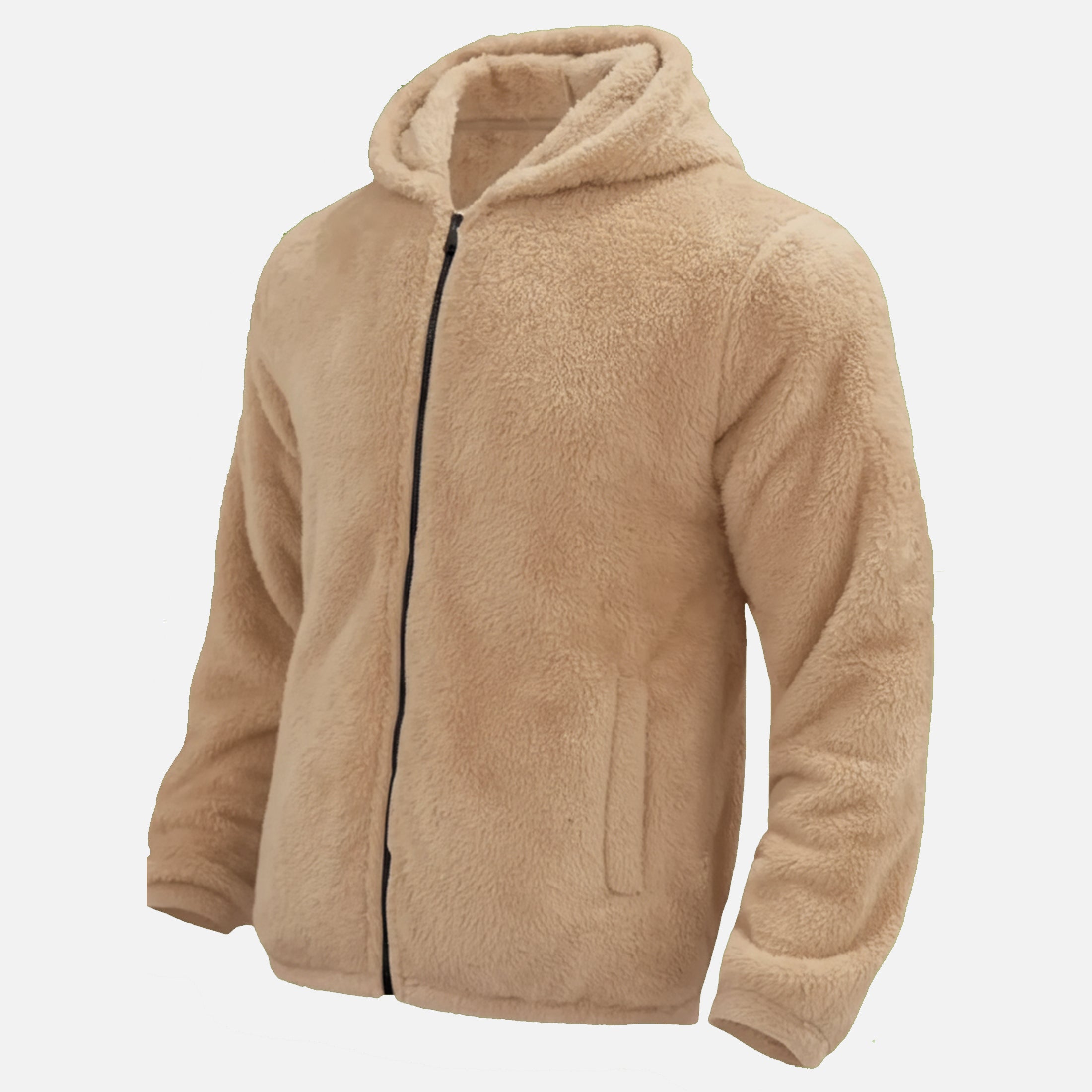Men’s Sherpa Fleece Zip Hoodie – Ultra-Soft, Warm & Cozy Winter Comfort