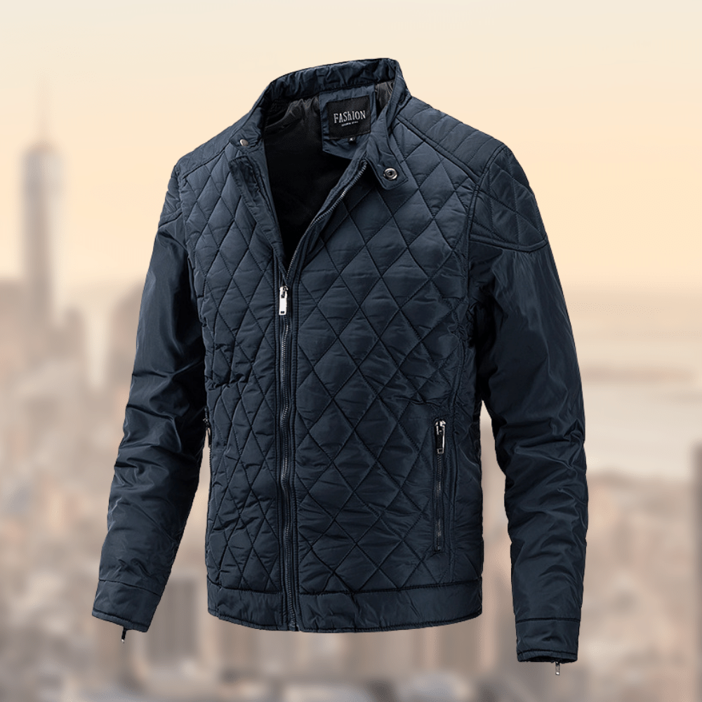 Men’s Quilted Biker Jacket – Lightweight, Stylish & All-Season Comfort
