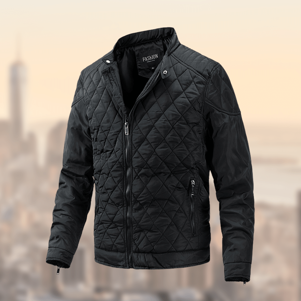 Men’s Quilted Biker Jacket – Lightweight, Stylish & All-Season Comfort
