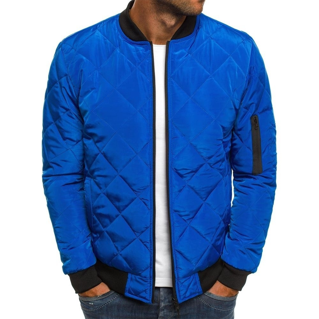 Men’s Quilted Bomber Jacket – Premium Comfort & Modern Design