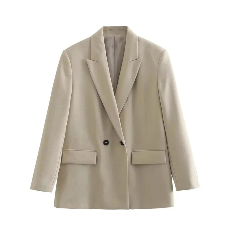 Tailored Double-Breasted Blazer – Timeless, Elegant & Structured