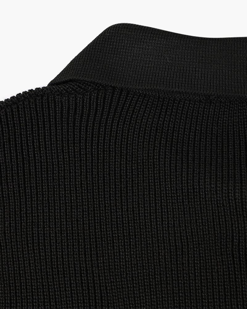 Oxford Half-Zip Knit Sweater – Minimal Premium Comfort