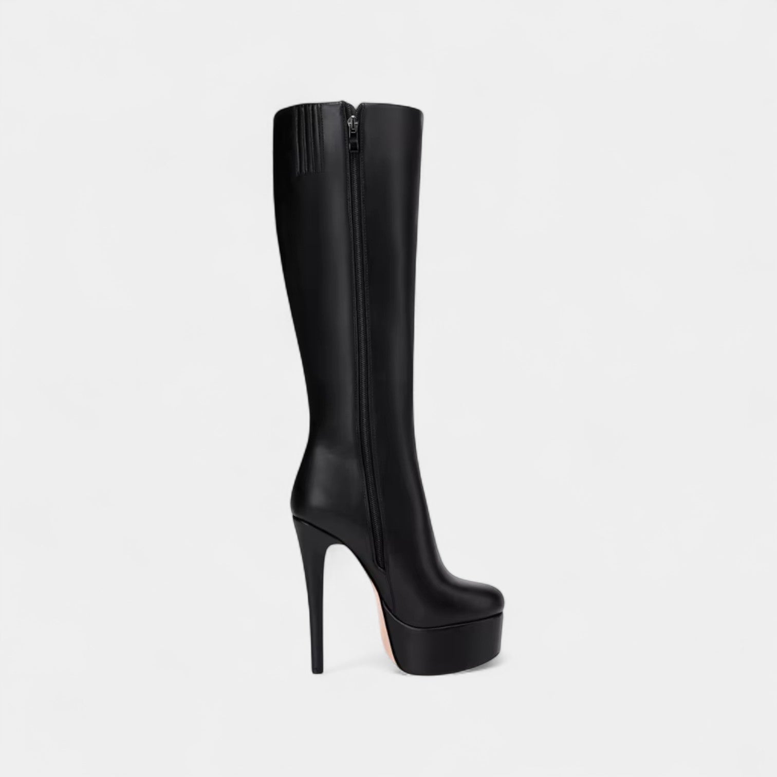 Women’s Platform Knee-High Boots – High Heel, Sleek Design