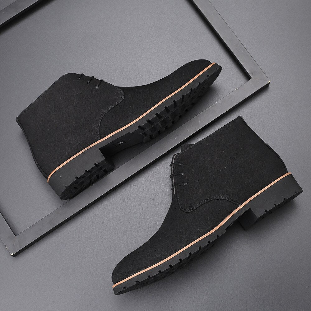 Men’s Classic Suede Desert Boots – Refined Comfort & Everyday Style