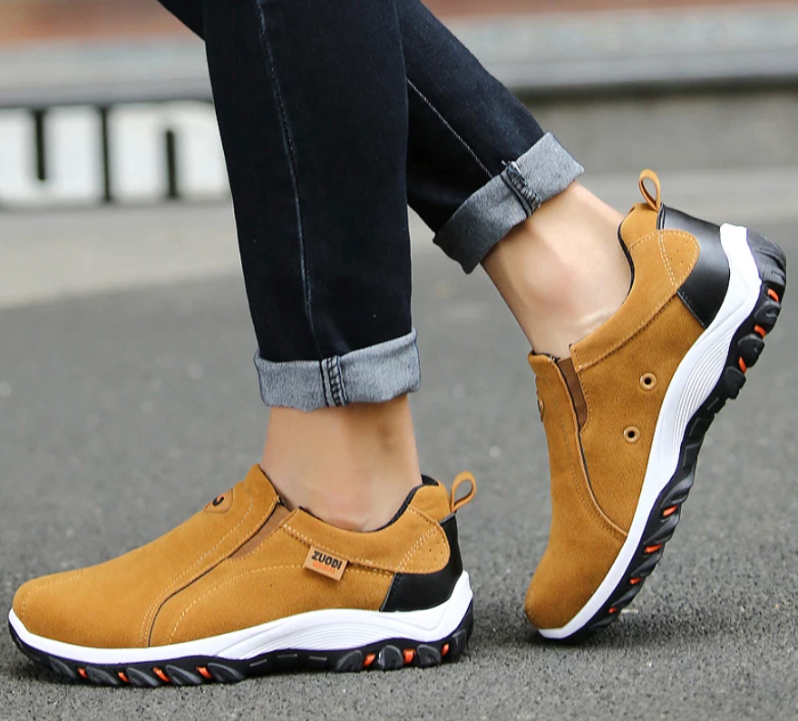 Men’s Orthopedic Slip-On Walking Shoes – Lightweight Comfort & Anti-Slip Grip