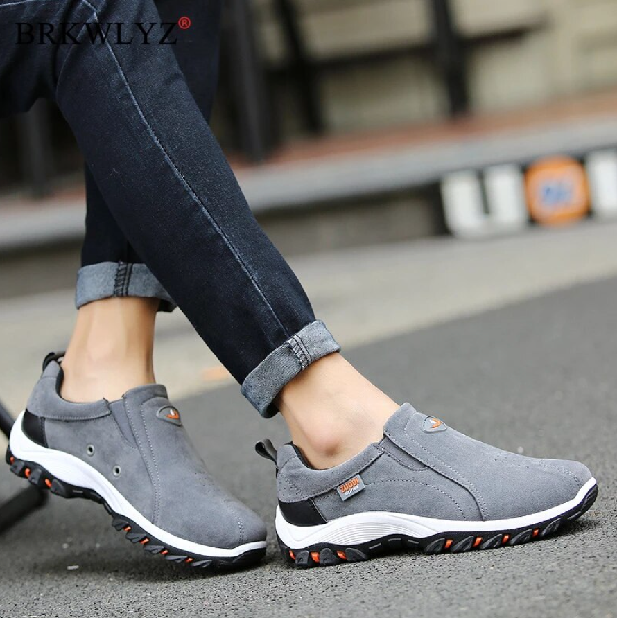 Men’s Orthopedic Slip-On Walking Shoes – Lightweight Comfort & Anti-Slip Grip