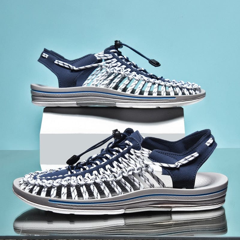 Men’s Woven Sports Sandals – Breathable Comfort & Modern Style