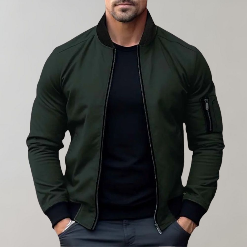 Men’s Slim Fit Bomber Jacket – Casual Streetwear Essential
