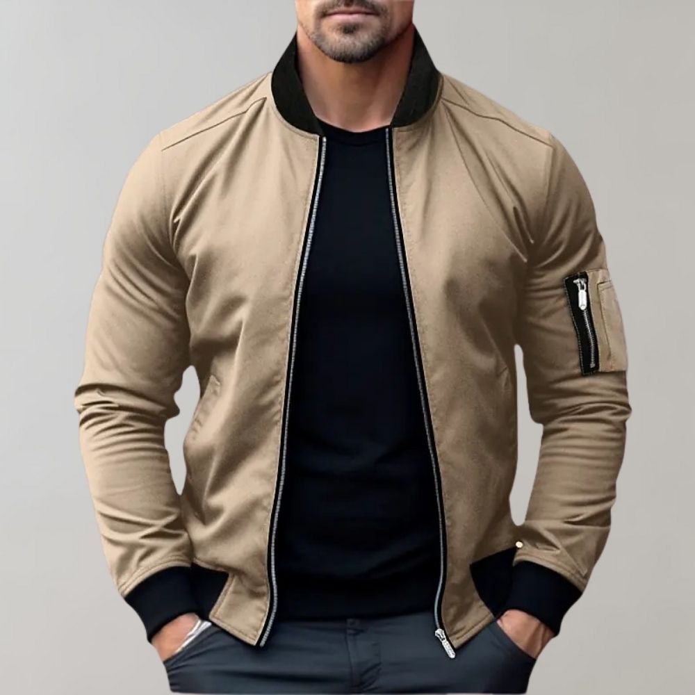 Men’s Slim Fit Bomber Jacket – Casual Streetwear Essential