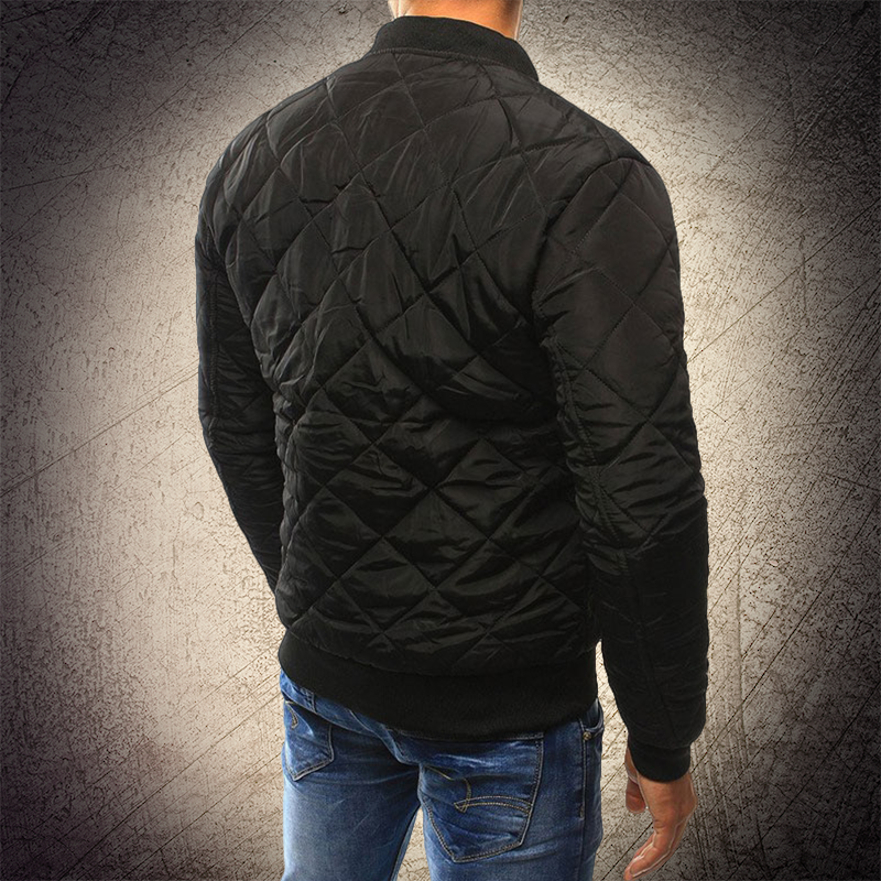 Men’s Quilted Bomber Jacket – Classic Design & Everyday Warmth