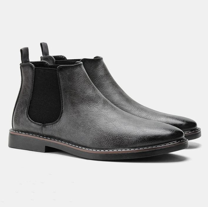 Men’s Classic Leather Chelsea Boots – Timeless Design & Everyday Comfort