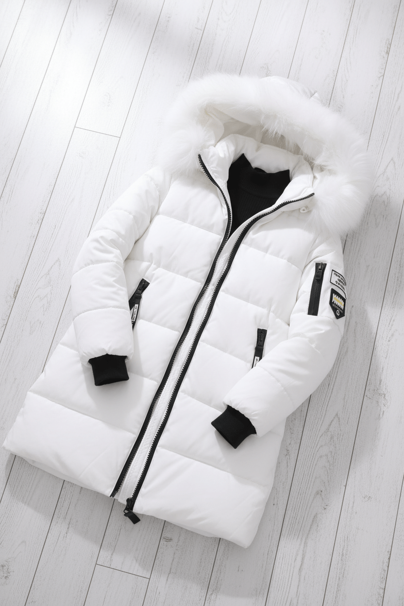 Alannah – Women’s Quilted Insulated Parka Jacket with Fur Collar